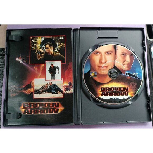 Broken Arrow DVD 1996 John Travolta Christian Slater Action Movie Thriller Disc - Picture 4 of 14